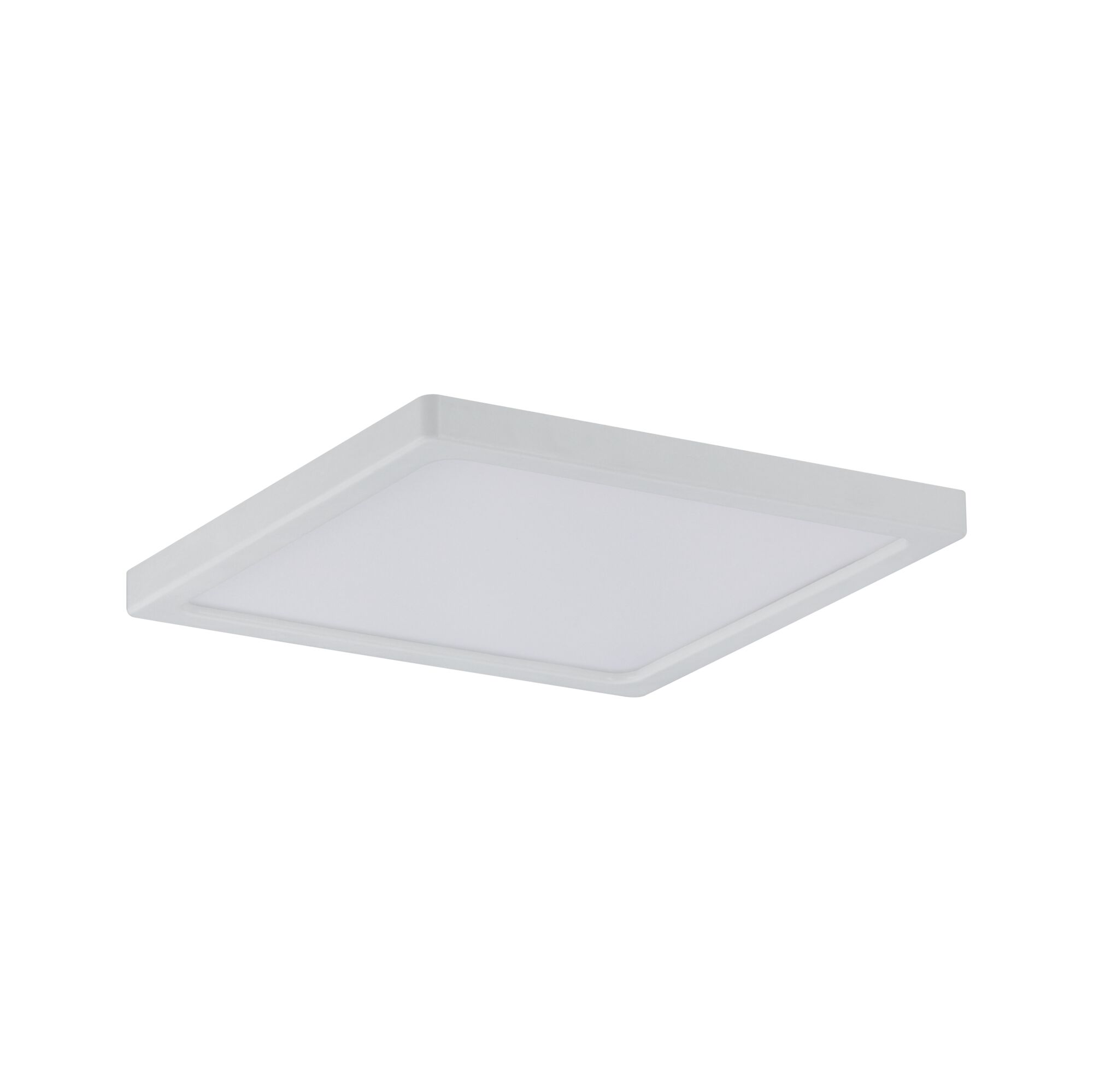 Plafonnier LED carré blanc en plastique pour éclairage moderne intérieur