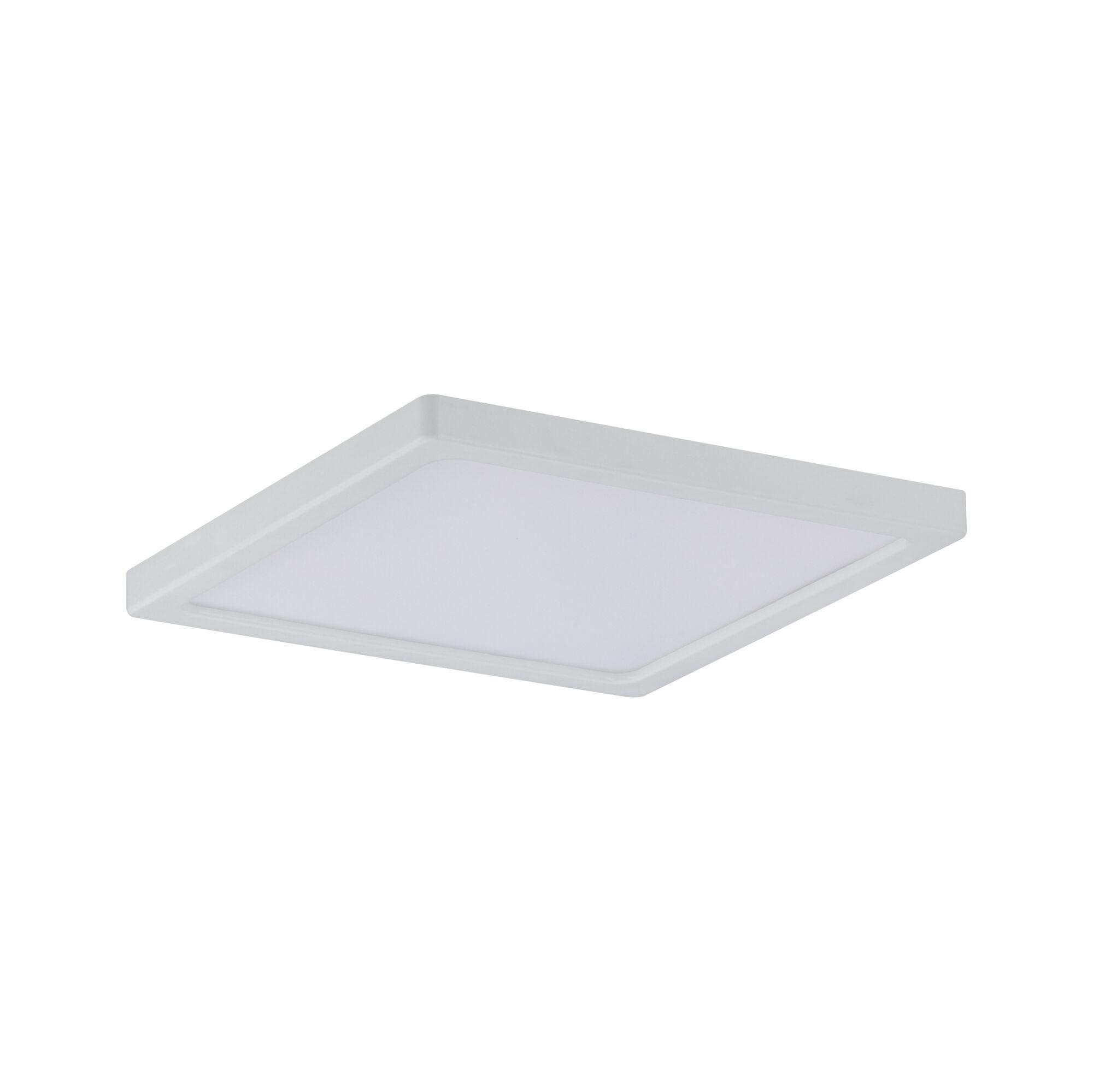 Square white LED ceiling light made of plastic for modern room lighting