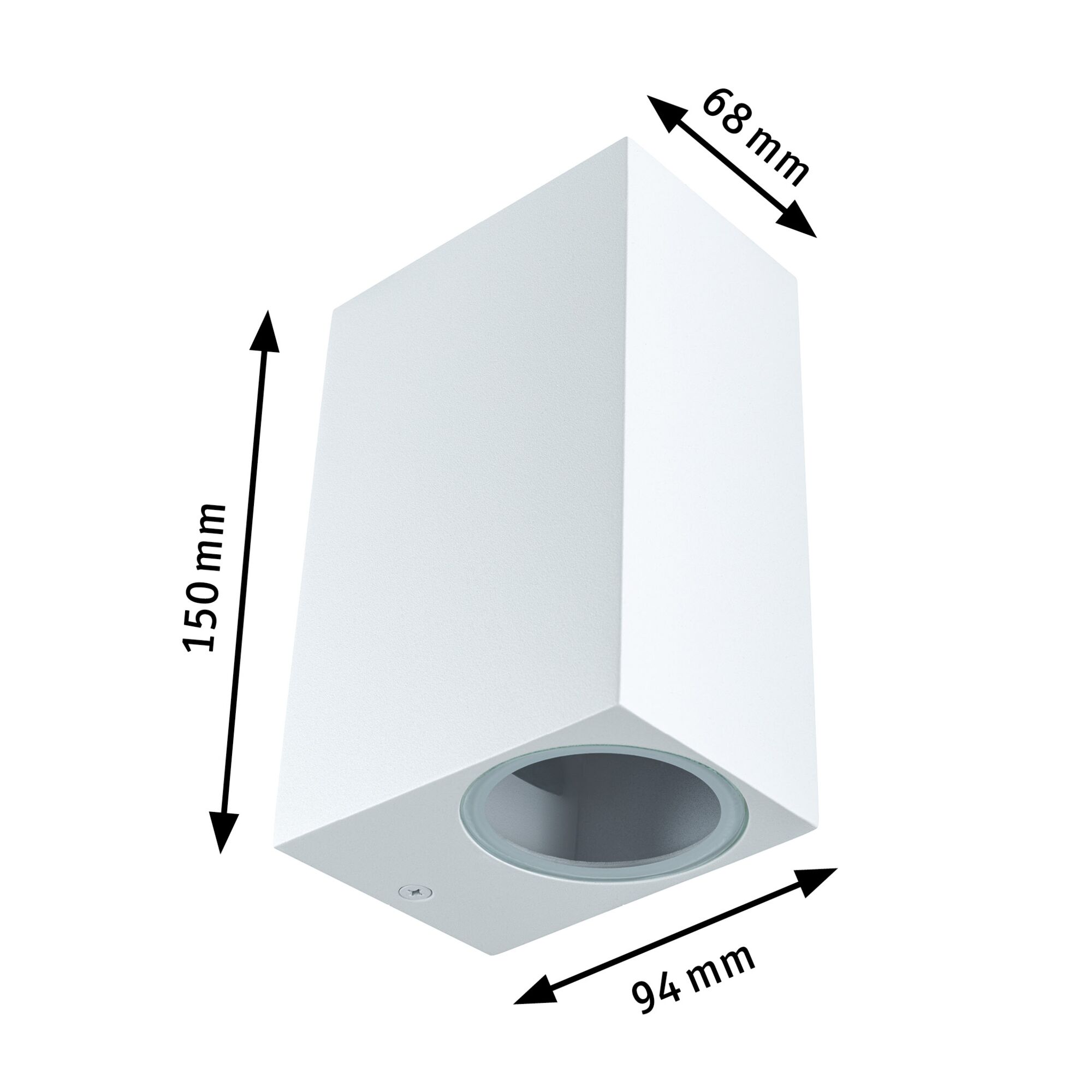 Applique Imola IP44 GU10 230V max. 2x10W Blanc dépoli