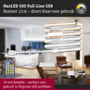 MaxLED 500 LED-stripset met afstandsbediening en dimmer voor instelbaar wit licht