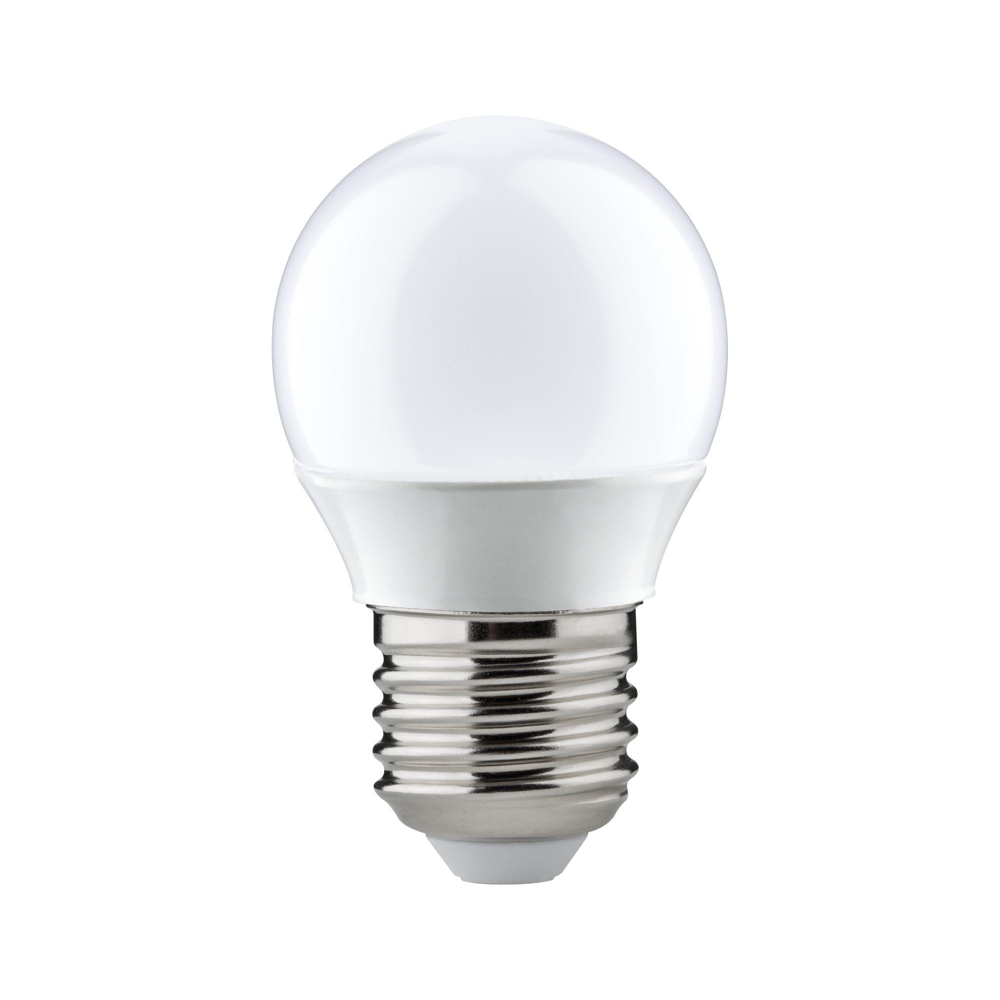 Lille hvid LED-pære med E27 metal- og plastikfatning til energibesparende belysning