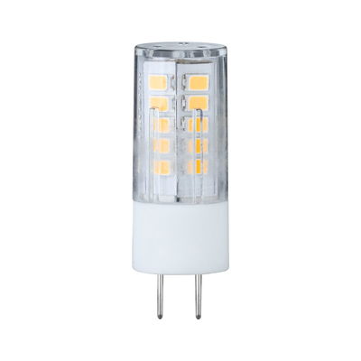 Kleine G9 LED-lamp met transparante kunststof behuizing en warmwit licht voor energiezuinige verlichting