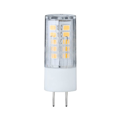 Petite ampoule LED G9 avec boîtier en plastique transparent et lumière blanc chaud pour éclairage économique