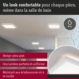 Plafonnier LED blanc ultra-plat IP44, idéal pour salle de bain, résistant aux éclaboussures et à la rouille