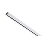 White aluminium profile with black rail for LED strips, modern lighting system accessory