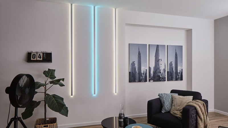 LED-Schienen leuchte, Spot-Beleuchtung, Schienen beleuchtung für  Bekleidungs geschäft im Wohnzimmer