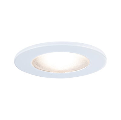 Spot encastré LED rond blanc avec lumière blanc chaud pour éclairage intérieur moderne