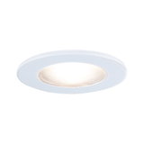 Spot encastré LED rond blanc avec lumière blanc chaud pour éclairage intérieur moderne