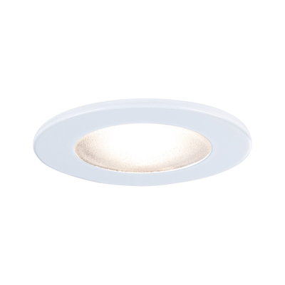 Spot encastré LED rond blanc avec lumière blanc chaud pour éclairage intérieur moderne