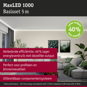 MaxLED 1000 LED-strip 5 m wit voor energiezuinige binnenverlichting met 40% minder energieverbruik