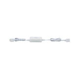 White LED motion sensor cable with sensor and connectors for lighting control