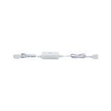 White LED motion sensor cable with sensor and connectors for lighting control