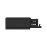 Composant électrique noir avec connexion à vis, design moderne pour systèmes d'éclairage