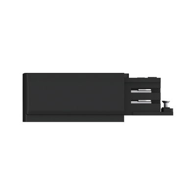 Composant électrique noir avec connexion à vis, design moderne pour systèmes d'éclairage