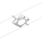 Weißer LED-Seilstrahler aus Metall mit modernem Design für flexible Beleuchtungslösungen