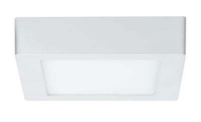 Plafonnier LED carré blanc en plastique pour éclairage intérieur moderne