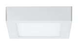 Plafonnier LED carré blanc en plastique pour éclairage intérieur moderne