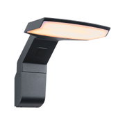 Moderne schwarze LED-Wandleuchte mit warmweißem Licht für Außenbereiche und Gartenbeleuchtung