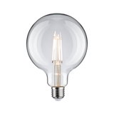 Grande ampoule LED en verre transparent avec filaments visibles pour éclairage décoratif