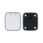 Appareil domotique compact blanc et noir avec voyants LED pour connexion réseau