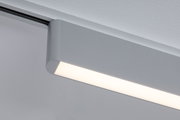 Modern silver aluminium ceiling light with integrated LED for stylish home lighting