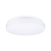 Plafonnier rond en plastique blanc avec diffuseur pour éclairage intérieur moderne