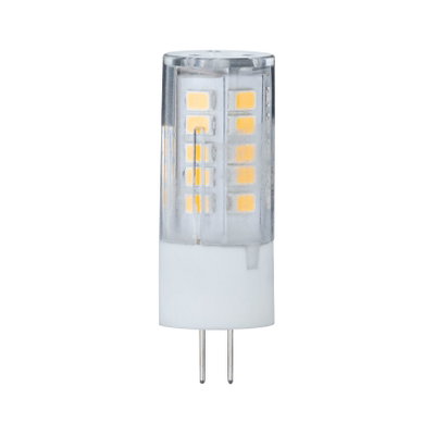 Petite lampe LED avec boîtier en plastique transparent et deux broches métalliques pour éclairage économique