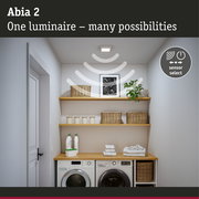 LED Panel Abia 2 White Select Twilight-controlled motion detector (HF) angular 170x170mm 9,5W 1100lm 2700 - 4000K White