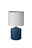 Pauleen Table luminaire Glowing Midnight E14 max. 20W Blue/White Table lamp with blue ceramic base and white fabric shade, decorative home lighting