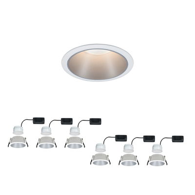Witte LED-inbouwspot met aluminium reflector en aparte driver voor energiezuinige verlichting