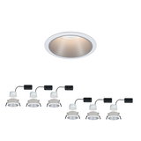 White LED recessed spotlight with aluminum reflector and separate driver for energy-efficient room lighting