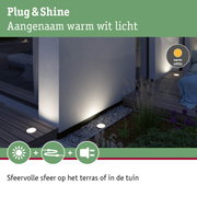 Buitenverlichting met warm wit licht voor terras en tuin, energiezuinige LED-lamp