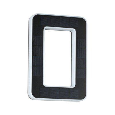 Rectangular black and white plastic solar frame for energy-saving lighting solutions