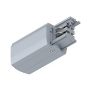 Graues Aluminium-Gehäuse mit Schrauben und mechanischem Befestigungsteil für LED-Schienenbeleuchtung