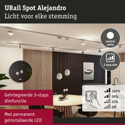 URail Spot Alejandro LED plafondspot in neutraal wit met 3-staps dimfunctie voor woonruimtes