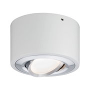 Biały metalowy reflektor sufitowy LED z regulowanym źródłem światła do nowoczesnego oświetlenia wnętrz