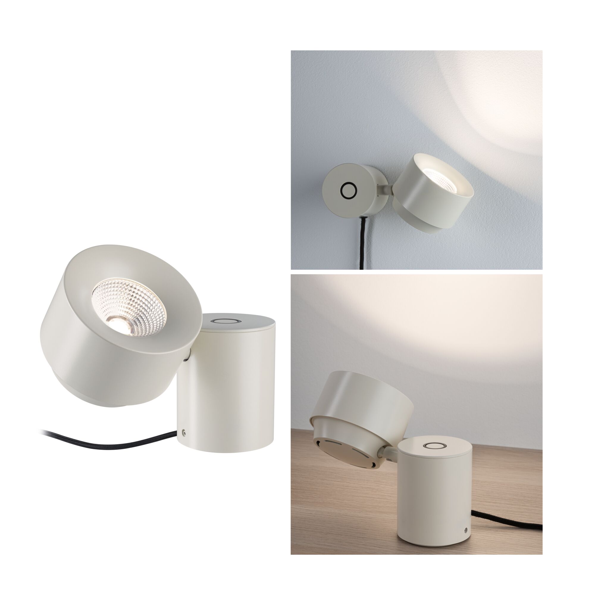 LED-bordlampe 3-Step-Dim Pane 2700K 328lm 3W Crème