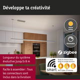 Suspension LED dimmable en aluminium avec lumière blanc chaud pour éclairage intelligent de cuisine