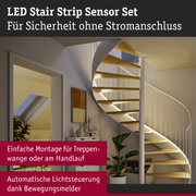 LED Treppenbeleuchtung mit Sensor für automatische Lichtsteuerung ohne Stromanschluss