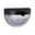 Solar Luminaire d'allée LED Mimmo IP44 6500K 18lm Noir Applique murale extérieure demi-ronde en plastique noir avec verre texturé transparent pour éclairage de jardin
