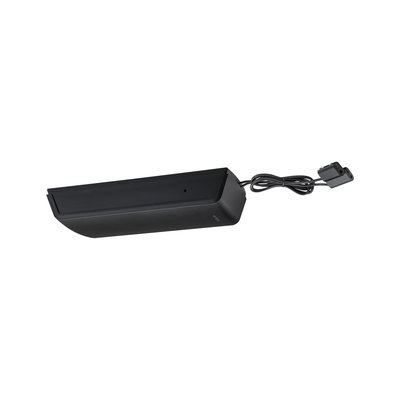 Black LED power supply with cable and connector for modern lighting systems