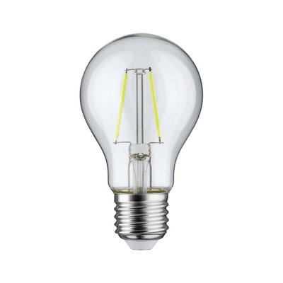 Classic LED light bulb with clear glass and E27 base for energy-efficient lighting solutions