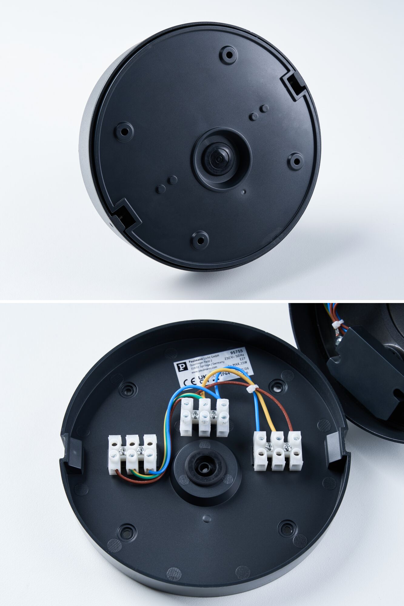 ModuShine Ceiling mount IP44 round Anthracite