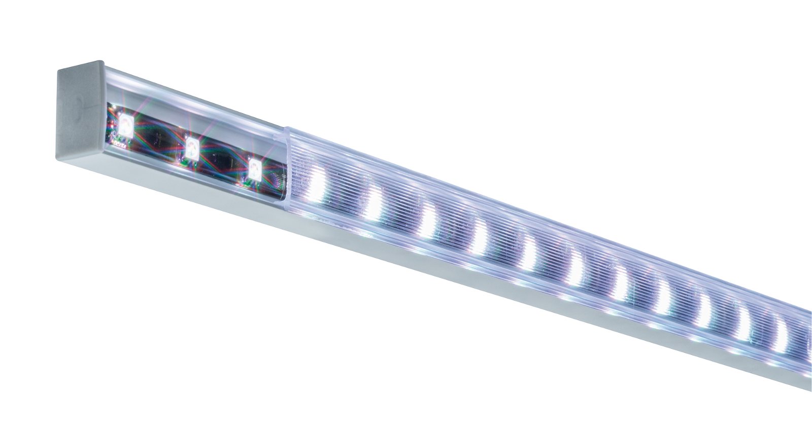 LED Strip profile Square 2m Aluminium/Satin