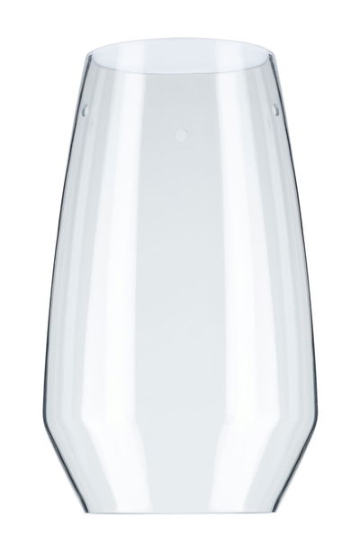 Abat-jour transparent en plastique clair au design moderne arrondi