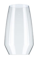 Abat-jour transparent en plastique clair au design moderne arrondi