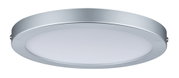 Rundes LED-Deckenpanel aus Aluminium in Silber mit weißem Diffusor für moderne Raumbeleuchtung