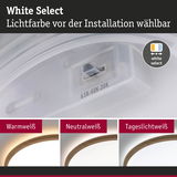 Weißer LED-Deckenleuchten-Schalter mit wählbarer Lichtfarbe Warmweiß, Neutralweiß, Tageslichtweiß