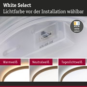 Weiße LED-Deckenleuchte mit einstellbarer Lichtfarbe in Warmweiß, Neutralweiß und Tageslichtweiß