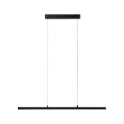 Schwarze LED-Pendelleuchte aus Metall mit schlankem Design für moderne Wohnräume